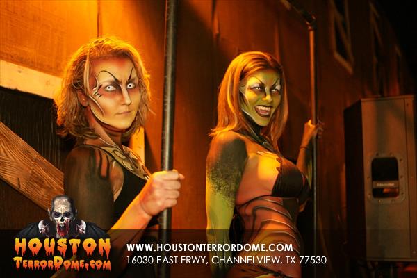 Zombie Dancers only at Terror Dome Houston Haunted Houses